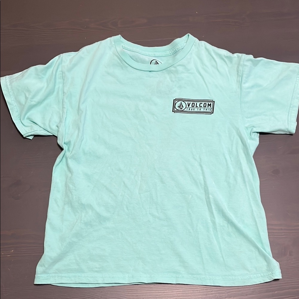Volcom mint green Short Sleeve Tee Casual Crew Neck